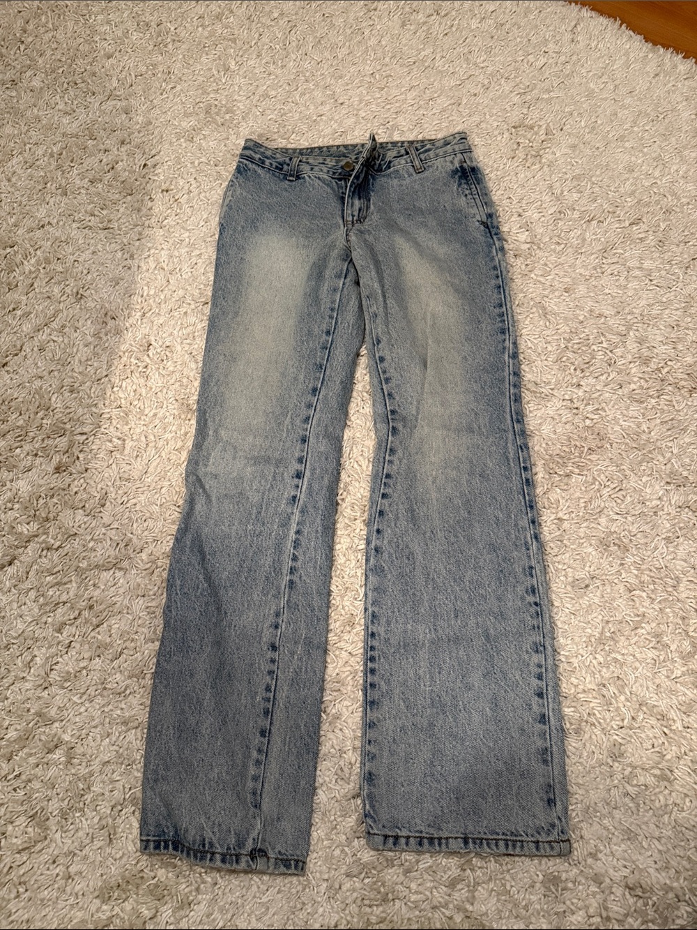 Brandy Melville Light Wash Wide-Leg Women's Jeans